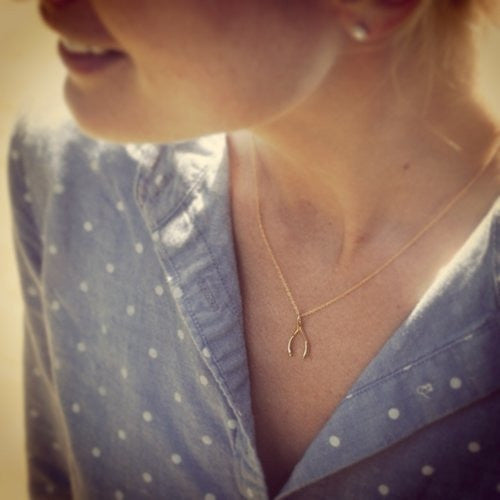 Wishbone Necklace - The White Collection