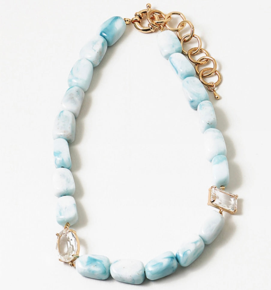 Alpine Ice Statement Necklace