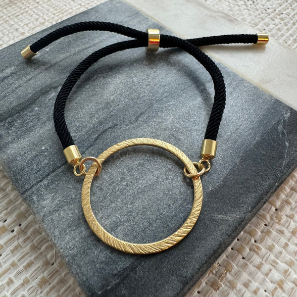 Black Slide Bracelet