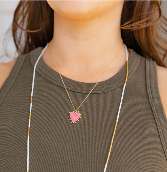 Strawberry Heart Necklace