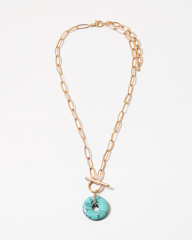 Turquoise Drop Necklace