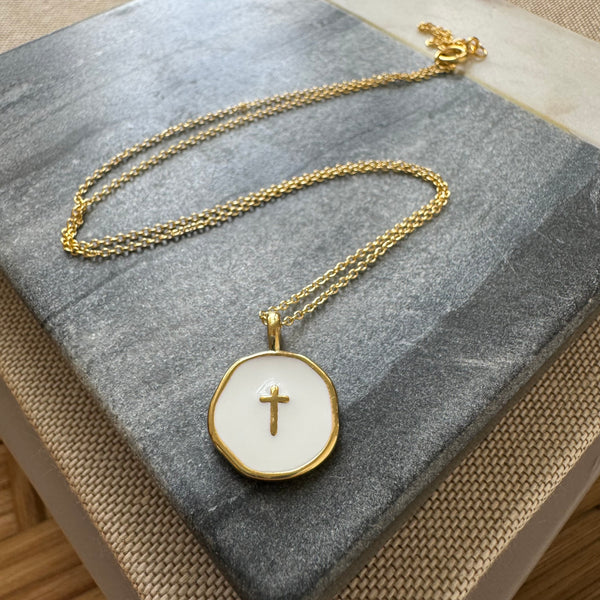 Gold Cross Charm