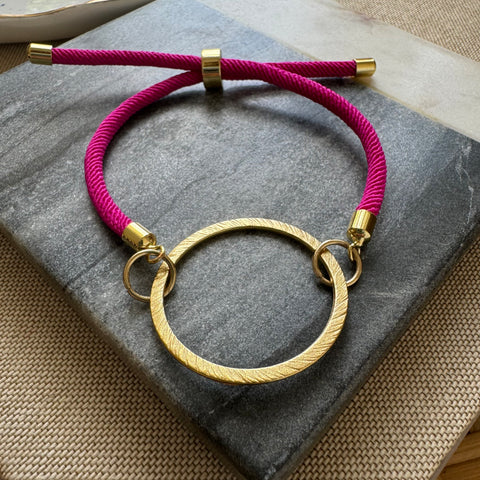 Hot Pink Slide Bracelet