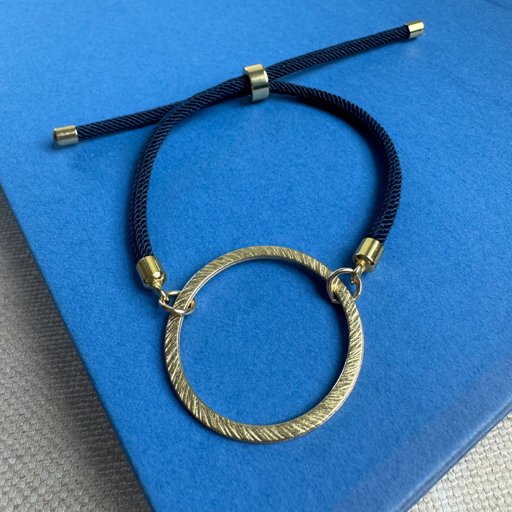 Navy Slide Bracelet