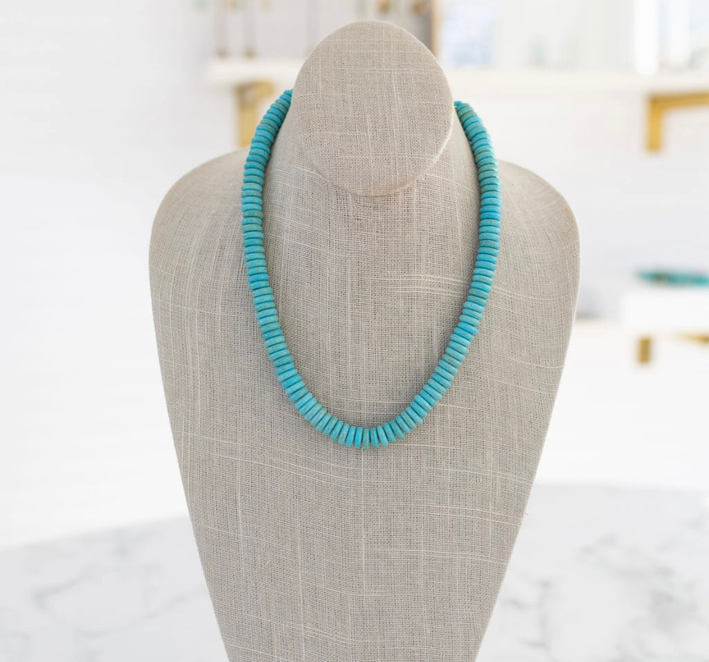 Turquoise Gemstone Gratitude Necklace