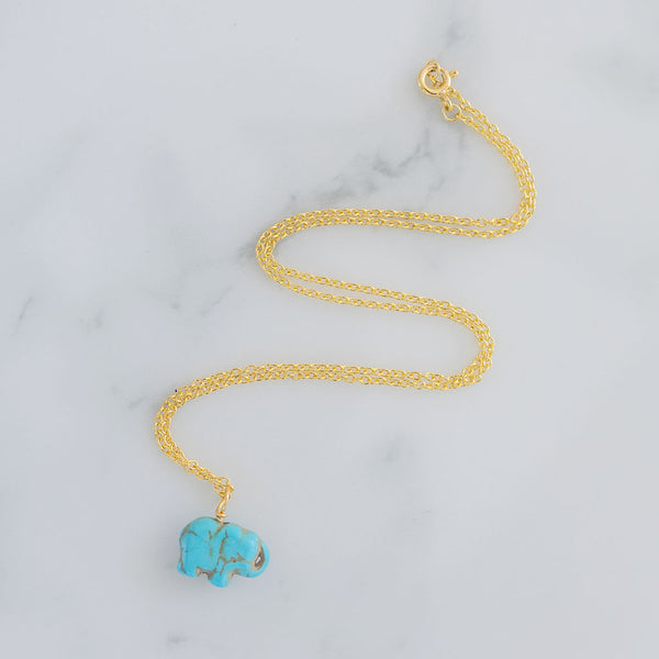 Lucky Turquoise Elephant