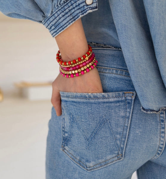 Happy and Joy Bracelet Stack