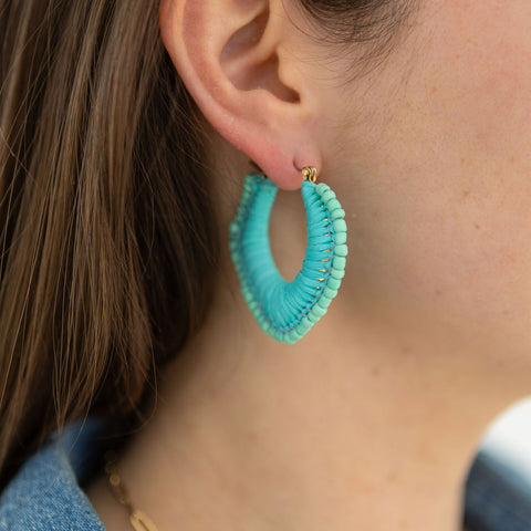 Mint Julep Hoops