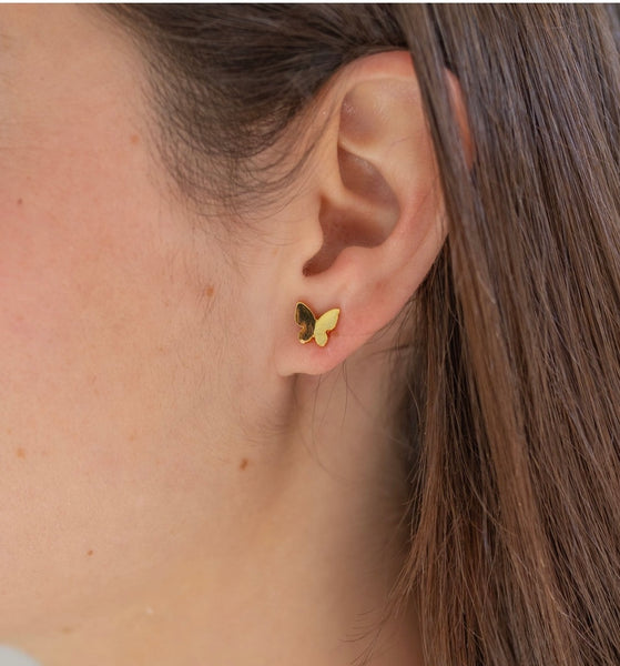 Butterfly Gold Studs