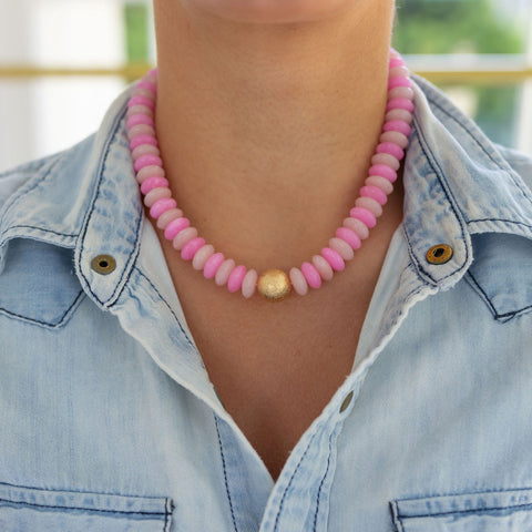 Pre-Same Bubblegum Resin Necklace • Shipping 9/10