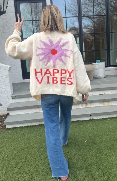 Happy Vibes Easy Breezy Cardigan