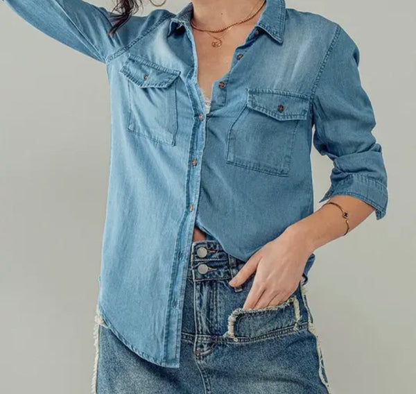 Chambray Easy Breezy Shirt