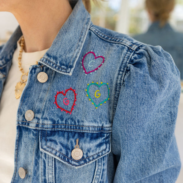 Love and Luck Custom Jean Jacket