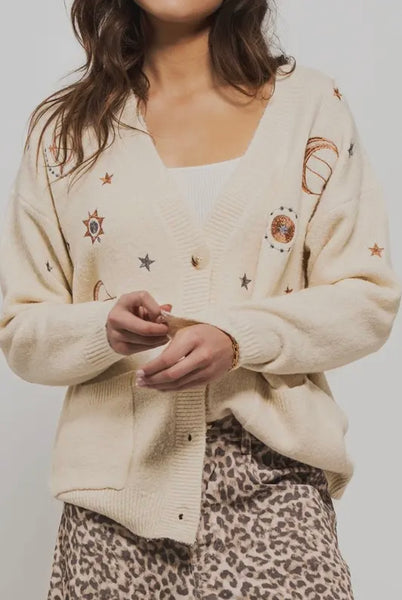 Cream Constellation Sweater