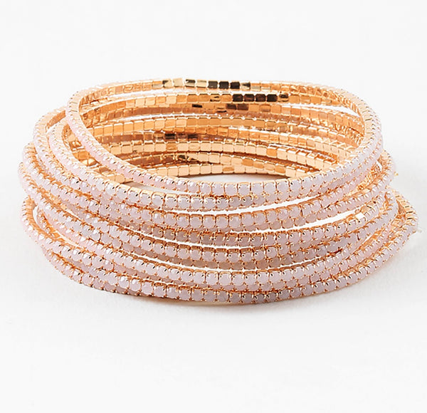 Blush Layering Bracelets