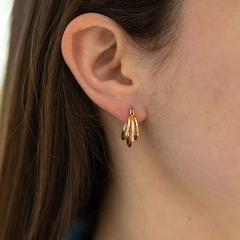 Tiny Triple Earrings