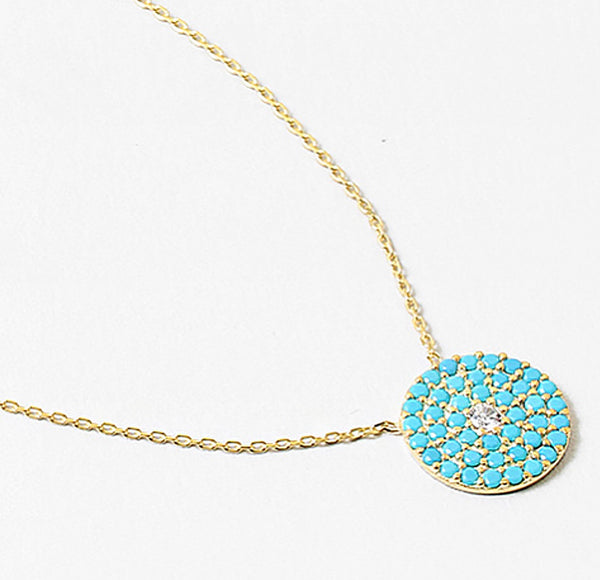 Sea Turquoise Quartz Necklace