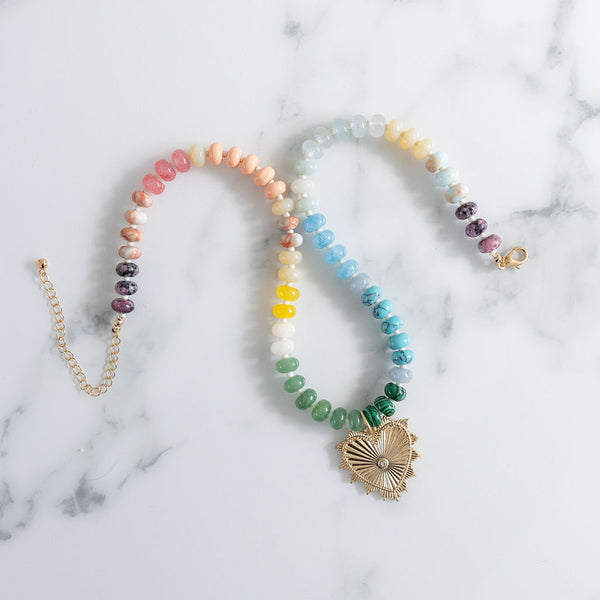 Love in Color Gemstone necklace