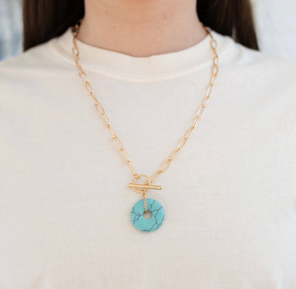 Turquoise Drop Necklace