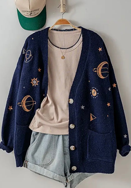 Navy Constellation Sweater