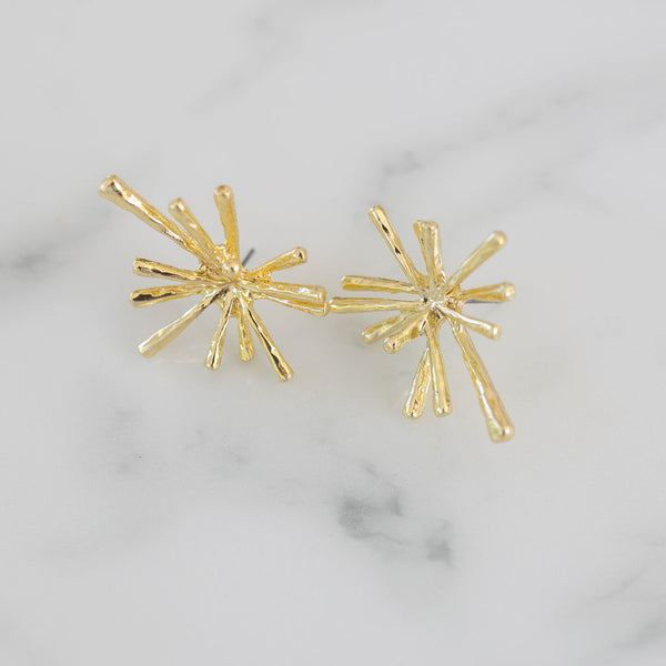 Starburst Gold Studs