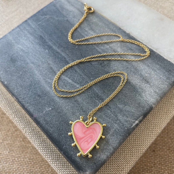 Strawberry Heart Necklace