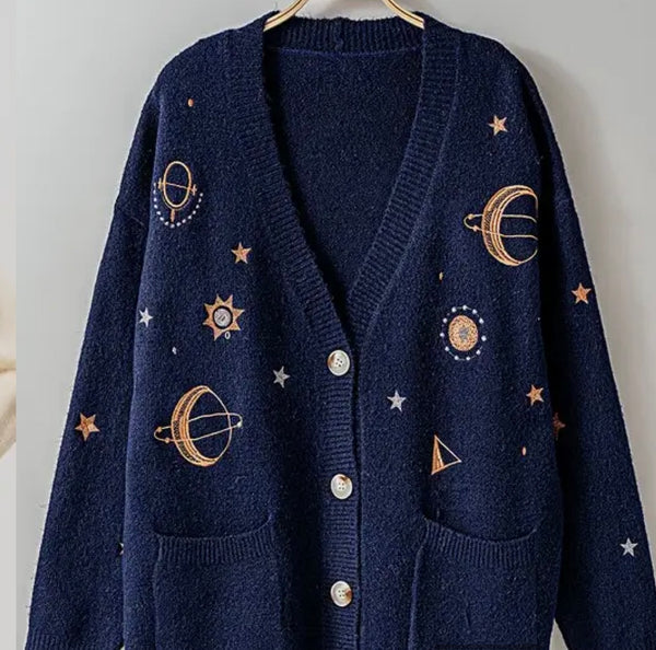 Navy Constellation Sweater