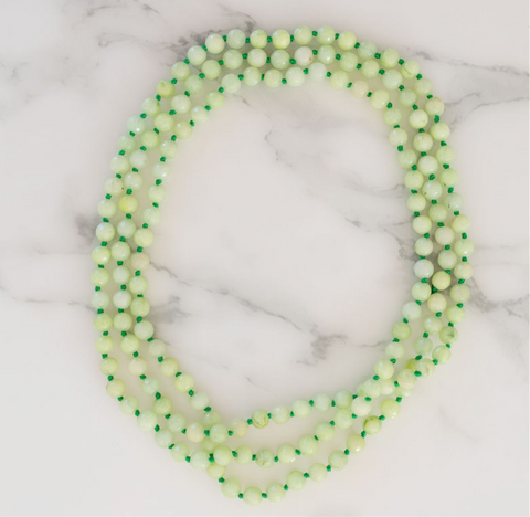 Lime Mint Gemstone Necklace