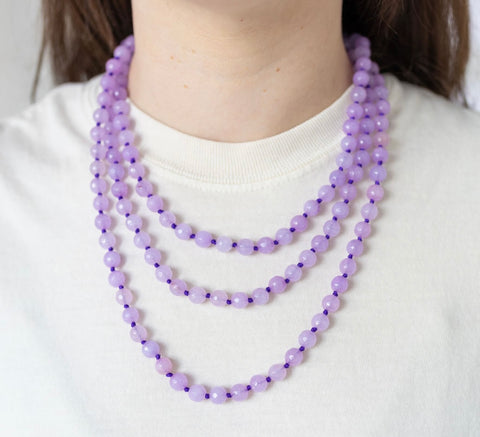 Lavender Gemstone Necklace