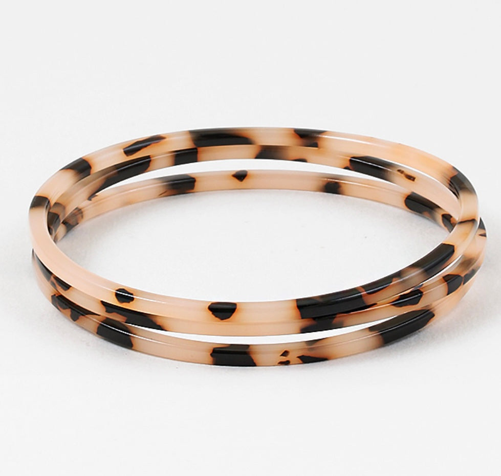 Blonde Tortoiseshell Bangles