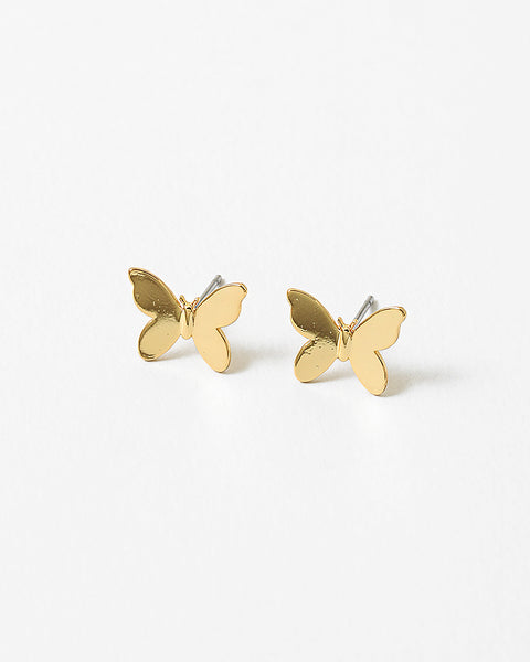 Butterfly Gold Studs