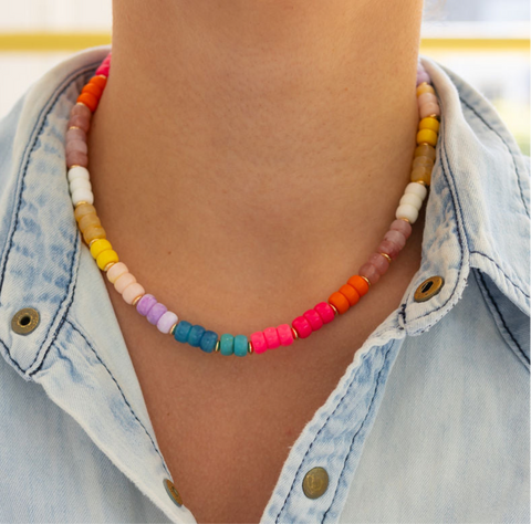 Colorful Staple Necklace