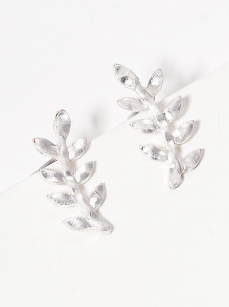 Silver Elizabeth Studs