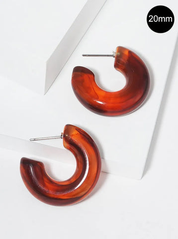 Honey Spice Tortoise Hoops