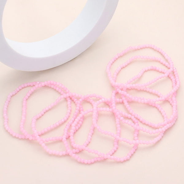 Pink Bubblegum Stretch Bracelets