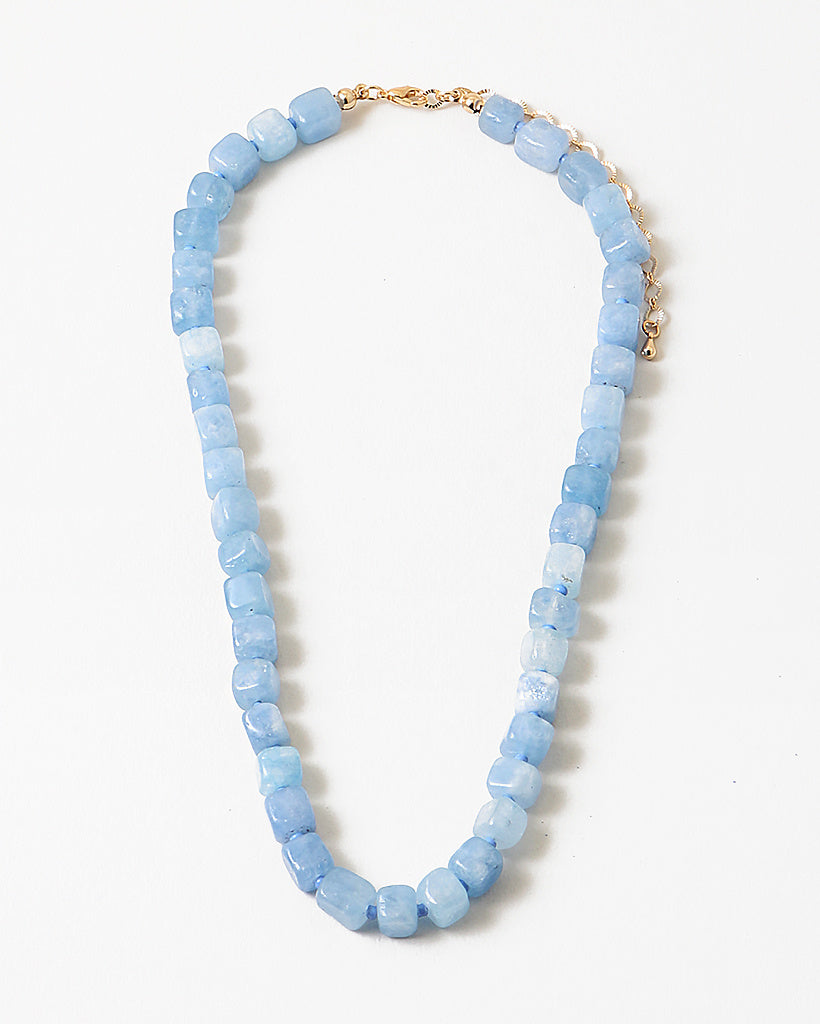 Azure Ice Gemstone Necklace