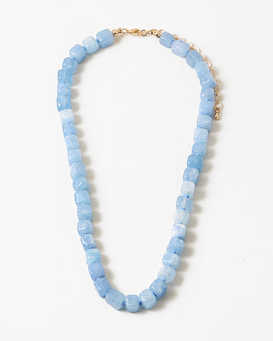 Azure Ice Gemstone Necklace