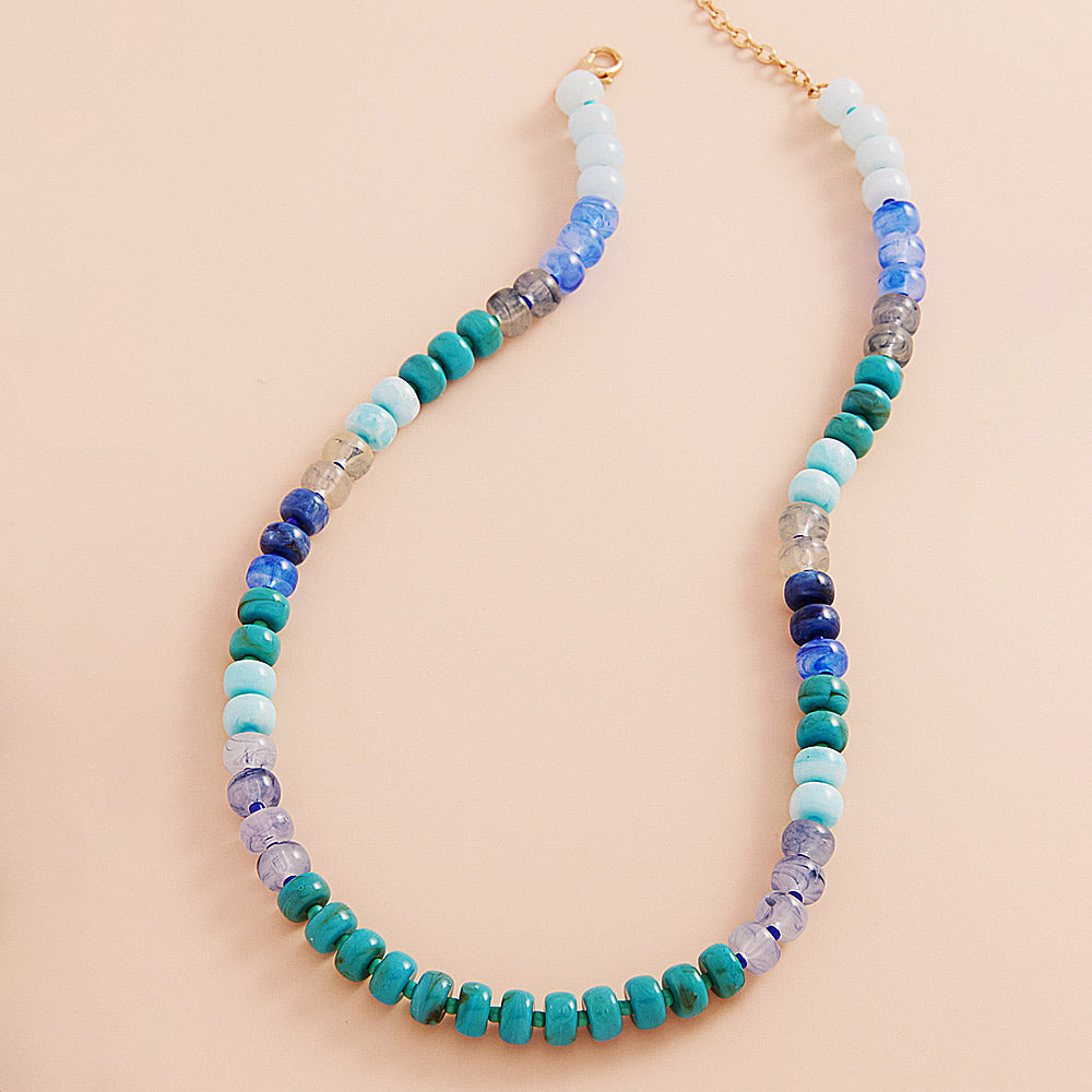 Blue Skies and Bermuda Waters Necklace