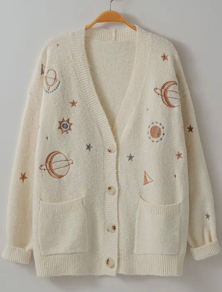 Cream Constellation Sweater