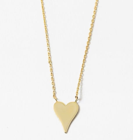 Delicate Heart Gold Necklace