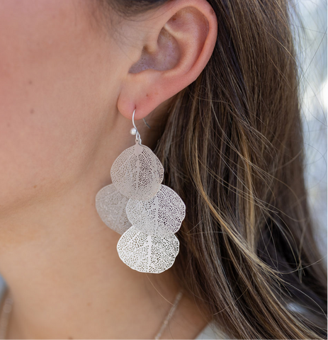 Silver Leaf Earrings