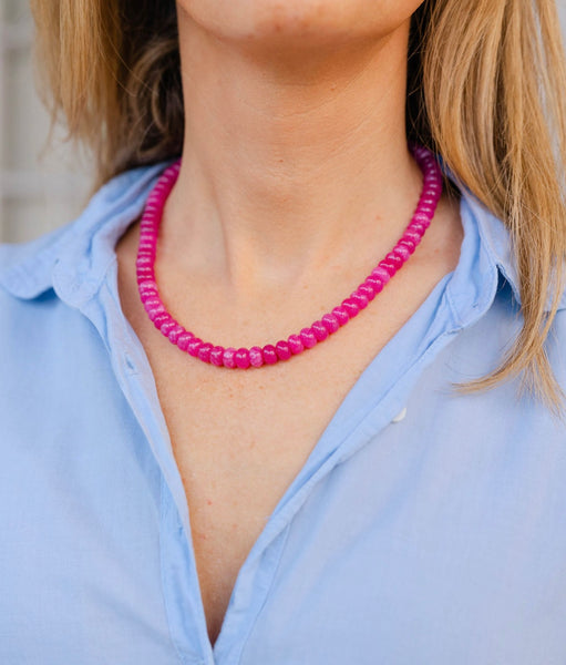 Strawberry Saltwater Taffy Necklace