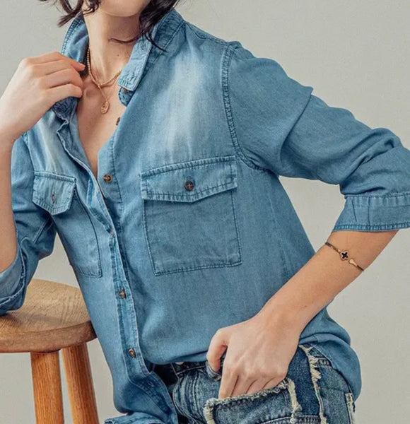 Chambray Easy Breezy Shirt