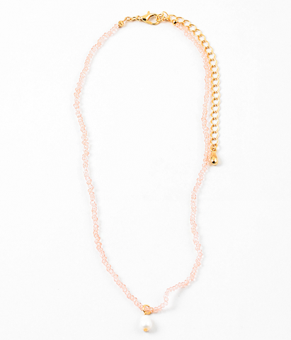 Precious Pink and Freshwater Pearl Necklace