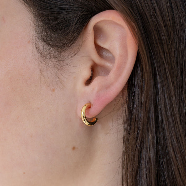 Gold Huggie Earrings