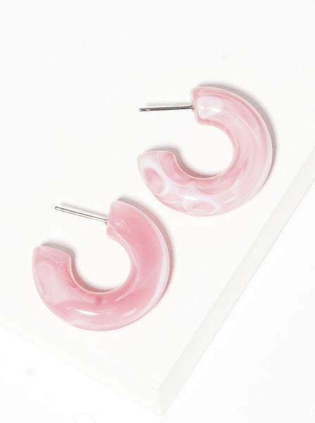 Pretty in Pink Hoops